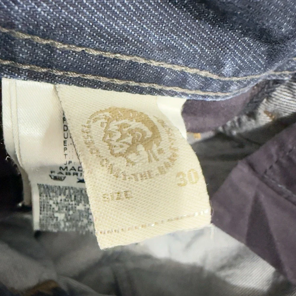 Diesel SAFADO Jeans Mens 30x28 Blue Dark Wash Regular Slim Straight Whiskered‎